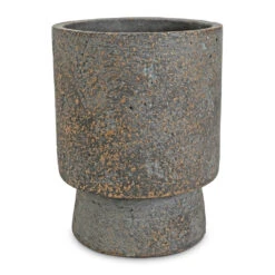 Aily Plant Pot - Earth Cement -HORTOLOGY Plants Sale Aily Plant Pot Anthracite 14x18cm