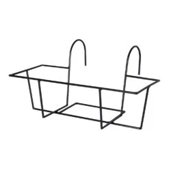 Amy Artstone Balcony Planter Holder - Black -HORTOLOGY Plants Sale Amy Artstone Balcony Planter Holder Black 38x26x21cm