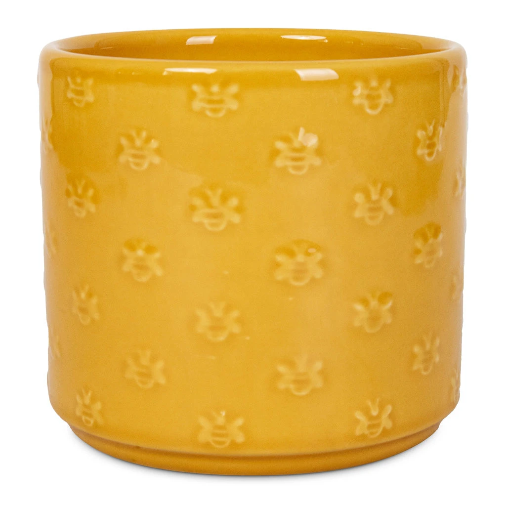 Arley Plant Pot - Yellow Bee 3 Arley Plant Pot - Yellow Bee - Image 3