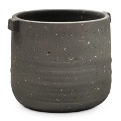 Aurora Terrazzo Handle Plant Pot - Slate