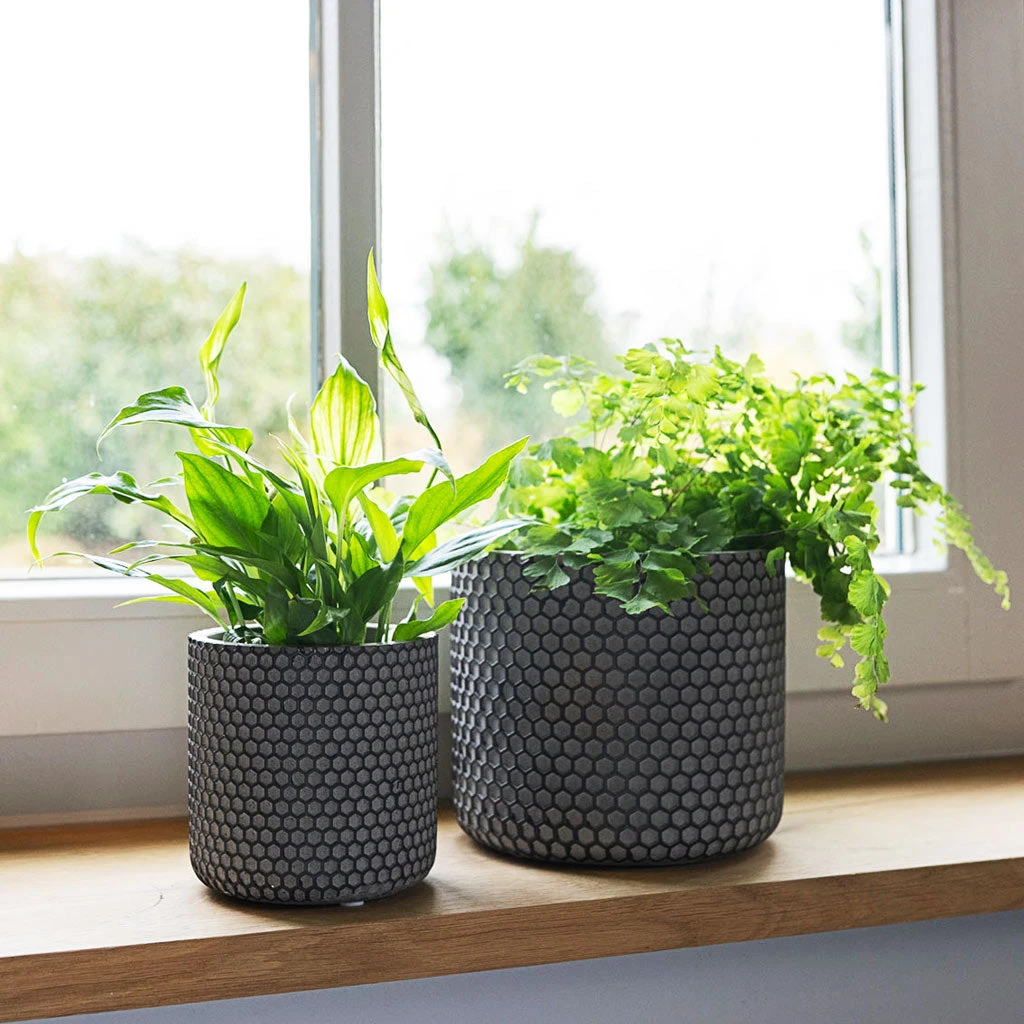 Bernt Plant Pot - Shiny Black 3 Bernt Plant Pot - Shiny Black - Image 3
