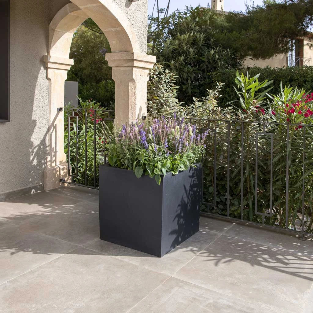 Block Natural Planter - Black 8 Block Natural Planter - Black - Image 8