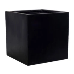 Block Natural Planter - Black 12 Block Natural Planter - Black -HORTOLOGY Plants Sale Block Natural Planter Black 30x30x30cm
