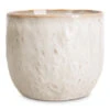 Brian Ivory Ceramic Indoor Plant Pot – Textured Oatmeal Glaze Modern Farmhouse Planter