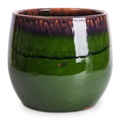 Charlotte Plant Pot - Green 34 Charlotte Plant Pot - Green -HORTOLOGY Plants Sale Charlotte Plant Pot Green 23x20cm