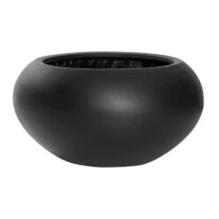 Cora Natural Bowl Planter - Black 10 Cora Natural Bowl Planter - Black -HORTOLOGY Plants Sale Cora Natural Planter Black 47x25.5cm