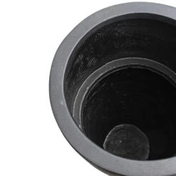 Dax Natural Tall Planter - Black 11 Dax Natural Tall Planter - Black -HORTOLOGY Plants Sale Dax Natural Tall Planter Black DETAILS 4