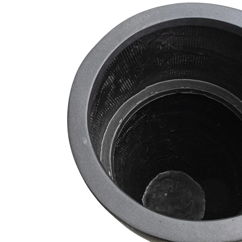 Dax Natural Tall Planter - Black 5 Dax Natural Tall Planter - Black - Image 5