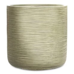 Dune Cylinder Planter - Pistachio -HORTOLOGY Plants Sale Dune Cylinder Planter Green 44x44cm