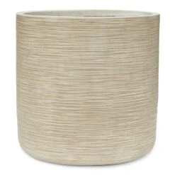 Dune Cylinder Planter - Oat -HORTOLOGY Plants Sale Dune Cylinder Planter Oat 44x44cm