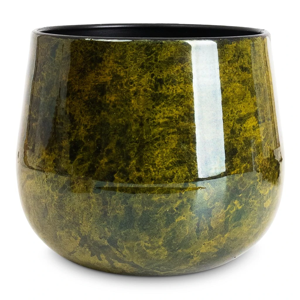 Emmie Metal Plant Pot - Mystic Yellow 8 Emmie Metal Plant Pot - Mystic Yellow - Image 8