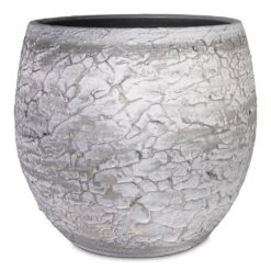 Evi Plant Pot - Antique Silver -HORTOLOGY Plants Sale Evi Plant Pot Antique Silver 32x29cm