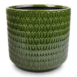Flor Plant Pot - Green -HORTOLOGY Plants Sale Flor Plant Pot Green 21x19cm