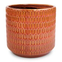 Flor Plant Pot - Orange 17 Flor Plant Pot - Orange -HORTOLOGY Plants Sale Flor Plant Pot Orange 18x16cm