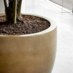 Gradient Balloon Planter - Matt Honey -HORTOLOGY Plants Sale Gradient Planter Matt Honey 1