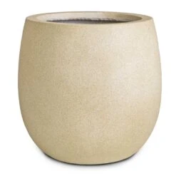 Grigio Balloon Plant Pot - Antique White Concrete -HORTOLOGY Plants Sale Grigio Balloon Plant Pot Antique White Concrete 30x30cm