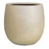 Grigio Balloon Planter - Antique White Concrete Finish Lightweight Plant Pot