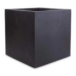 Grigio Anthracite Concrete Cube Planter β Lightweight Modern Indoor/Outdoor Resin Pot 14 Grigio Anthracite Concrete Cube Planter β Lightweight Modern Indoor/Outdoor Resin Pot -HORTOLOGY Plants Sale Grigio Cube Planter Anthracite Concrete 30x30x30cm