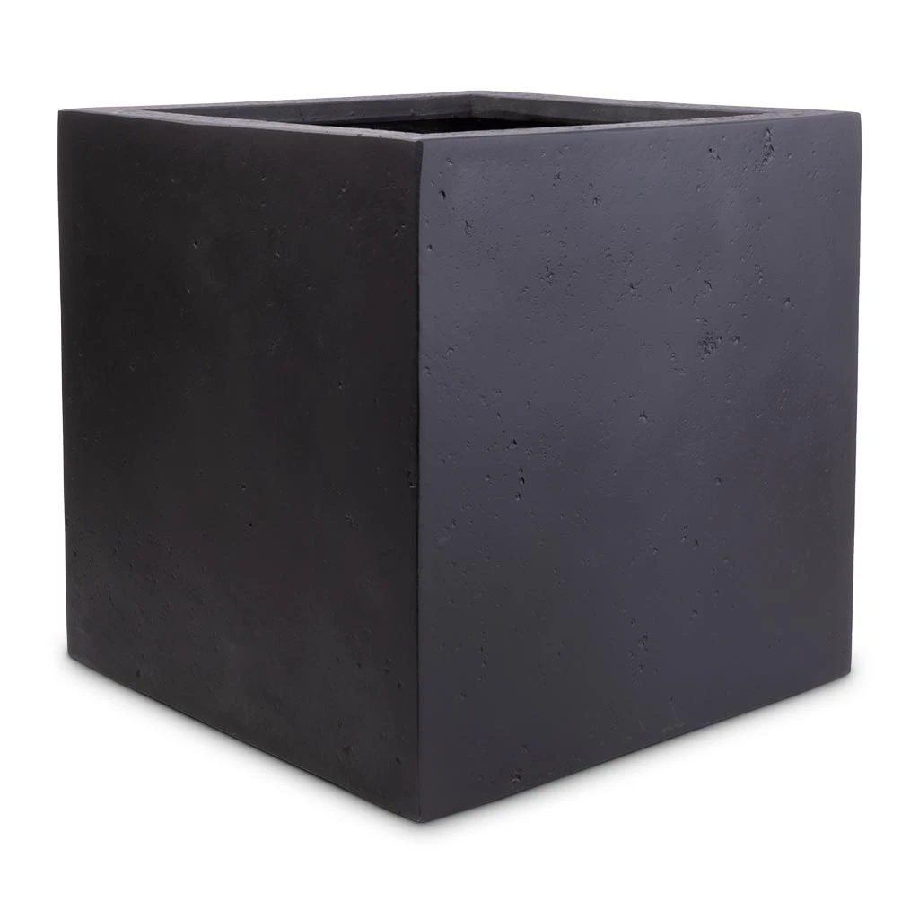 Grigio Anthracite Concrete Cube Planter β Lightweight Modern Indoor/Outdoor Resin Pot 4 Grigio Anthracite Concrete Cube Planter β Lightweight Modern Indoor/Outdoor Resin Pot - Image 4