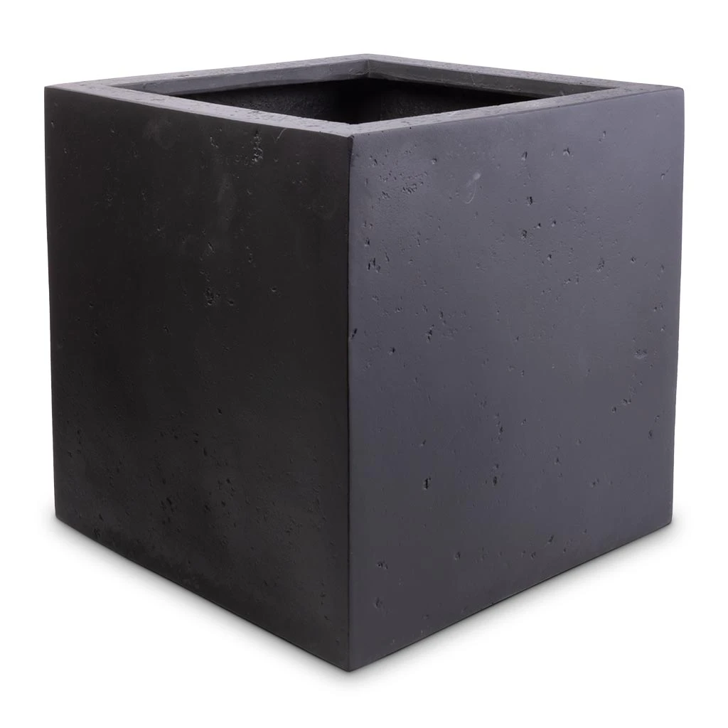Grigio Anthracite Concrete Cube Planter β Lightweight Modern Indoor/Outdoor Resin Pot 6 Grigio Anthracite Concrete Cube Planter β Lightweight Modern Indoor/Outdoor Resin Pot - Image 6
