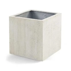 Grigio Cube Planter - Antique White Concrete 13 Grigio Cube Planter - Antique White Concrete -HORTOLOGY Plants Sale Grigio Cube Planter Antique White Concrete Style