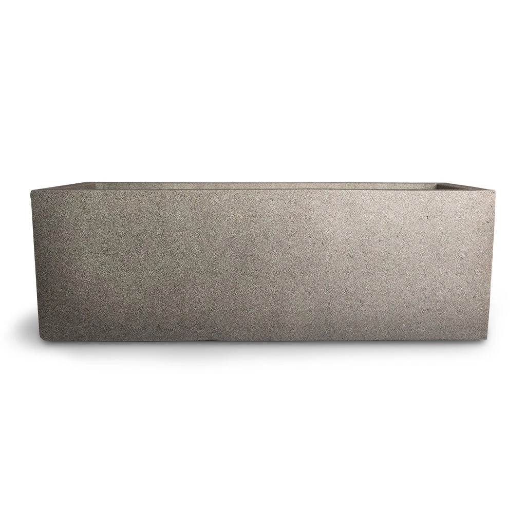 Grigio Trough Planter - Natural Concrete 2 Grigio Trough Planter - Natural Concrete - Image 2