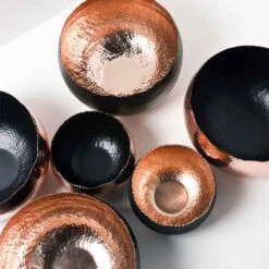Hammered Bowl - Copper With Black -HORTOLOGY Plants Sale Hammered Bowls Copper Black LS1 6f959f31 e15a 40d9 96e1 fec1c350cd7e