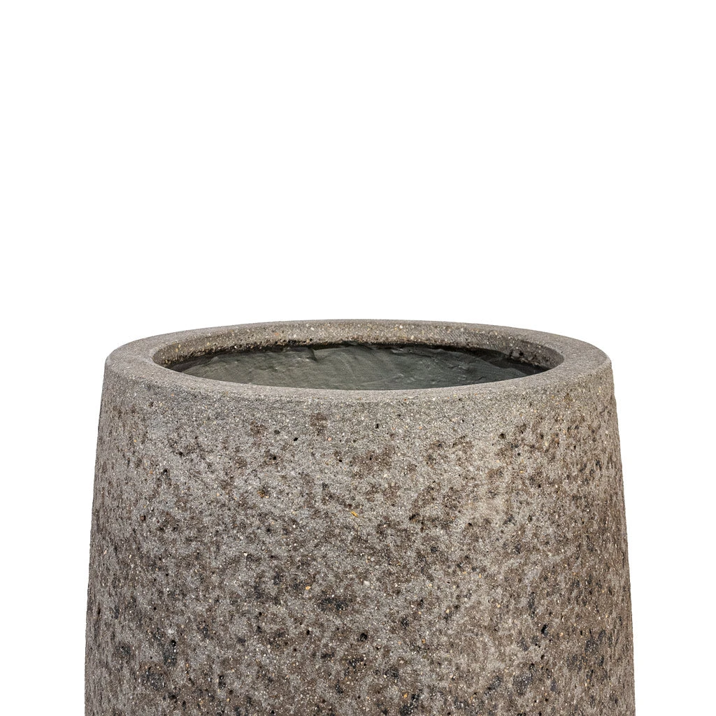 Harith Cement & Stone Plant Pot - Granite Grey 2 Harith Cement & Stone Plant Pot - Granite Grey - Image 2