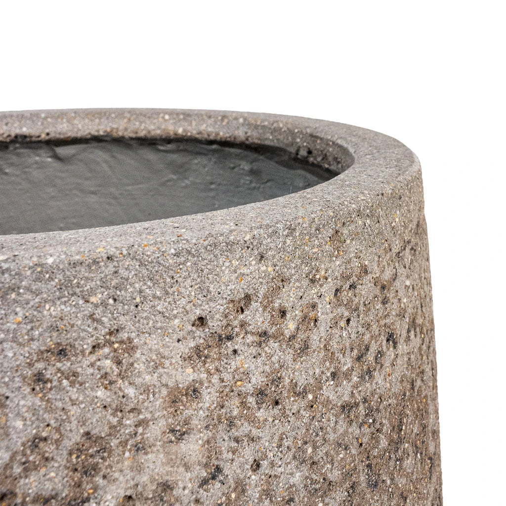 Harith Cement & Stone Plant Pot - Granite Grey 6 Harith Cement & Stone Plant Pot - Granite Grey - Image 6