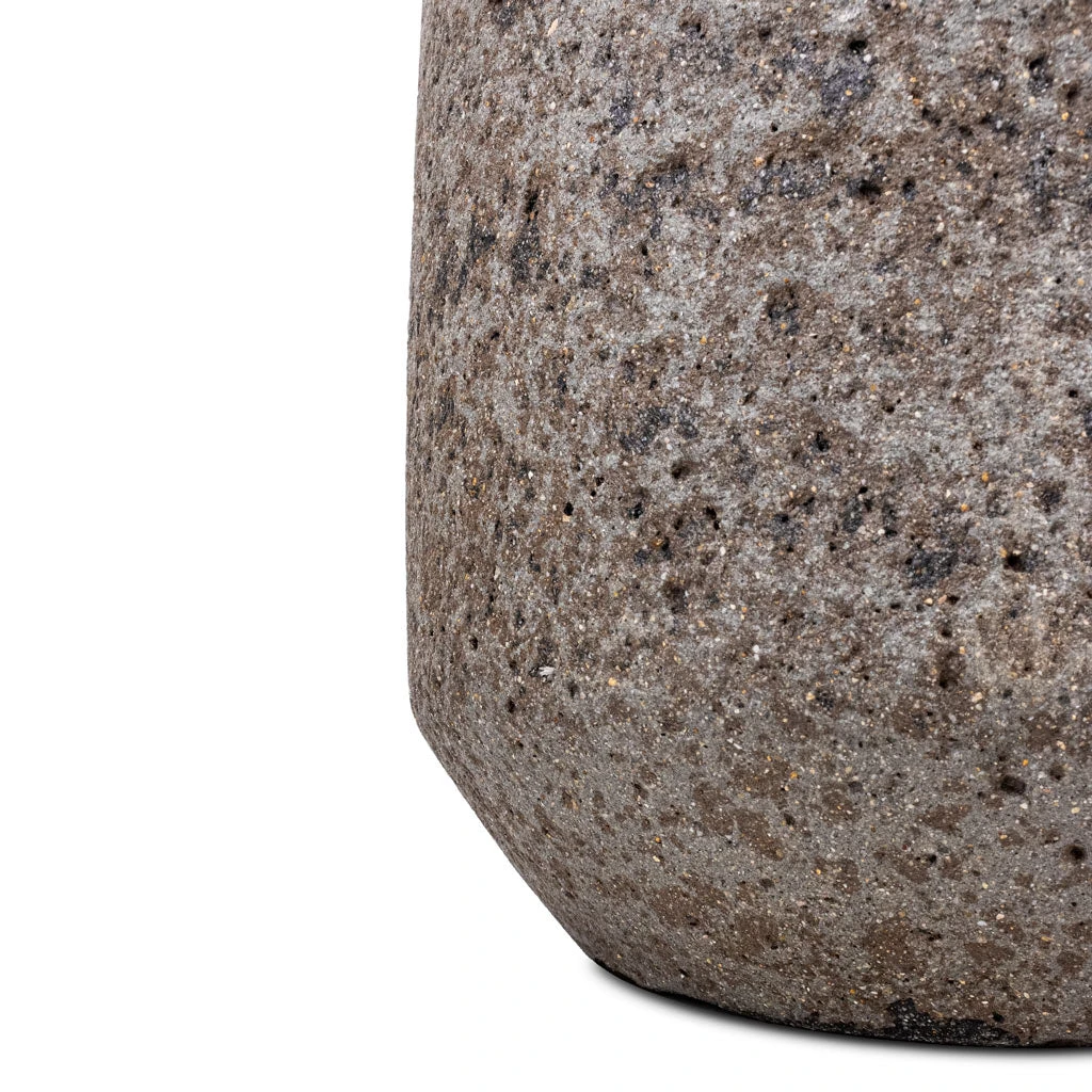 Harith Cement & Stone Plant Pot - Granite Grey 4 Harith Cement & Stone Plant Pot - Granite Grey - Image 4