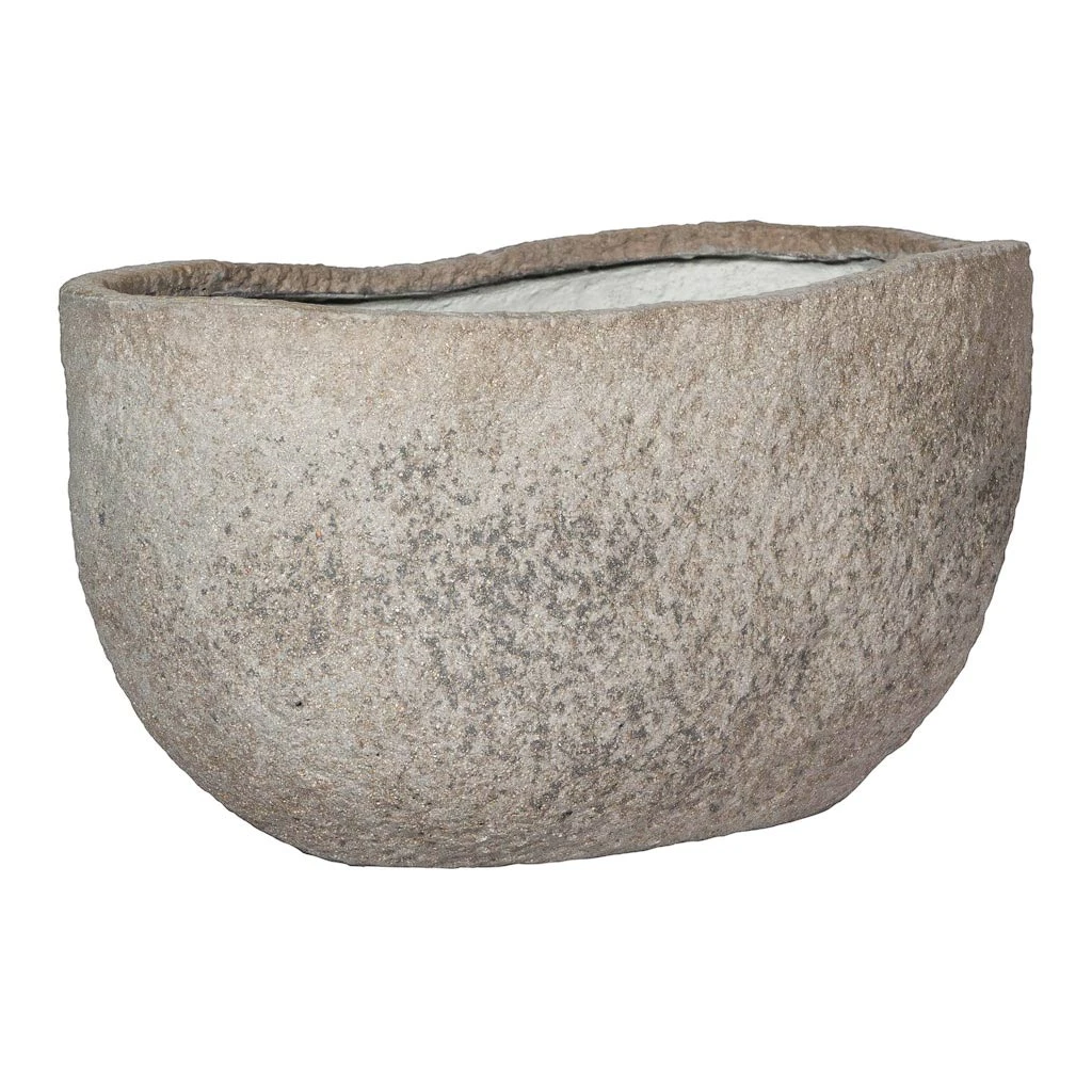 Hunter Mountain Granite Grey Trough Planter - Rugged Ficonstone Stone Effect Pot 4 Hunter Mountain Granite Grey Trough Planter - Rugged Ficonstone Stone Effect Pot - Image 4
