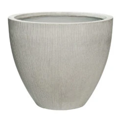 Jesslyn Ridged Plant Pot - Cement 10 Jesslyn Ridged Plant Pot - Cement -HORTOLOGY Plants Sale Jesslyn Plant Pot Ridged Cement 51x43cm