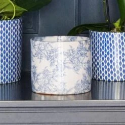 Lazzaro Plant Pot - Vintage Foliage -HORTOLOGY Plants Sale Lazzaro Plant Pot Vintage Foliage 15 x 13cm