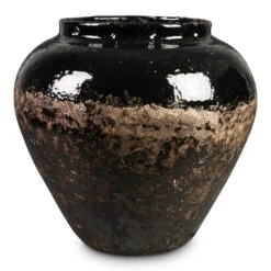 Lindy Jar Plant Pot - Black -HORTOLOGY Plants Sale Lindy Jar Black 45x38cm