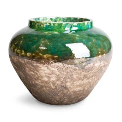 Lindy Jar Plant Pot - Black Green 11 Lindy Jar Plant Pot - Black Green -HORTOLOGY Plants Sale Lindy Jar Plant Pot Black Green 28x20cm