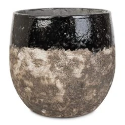 Lindy Plant Pot - Black -HORTOLOGY Plants Sale Lindy Plant Pot Black 30x25cm
