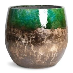 Lindy Plant Pot - Black Green 29 Lindy Plant Pot - Black Green -HORTOLOGY Plants Sale Lindy Plant Pot Black Green 30x25 1