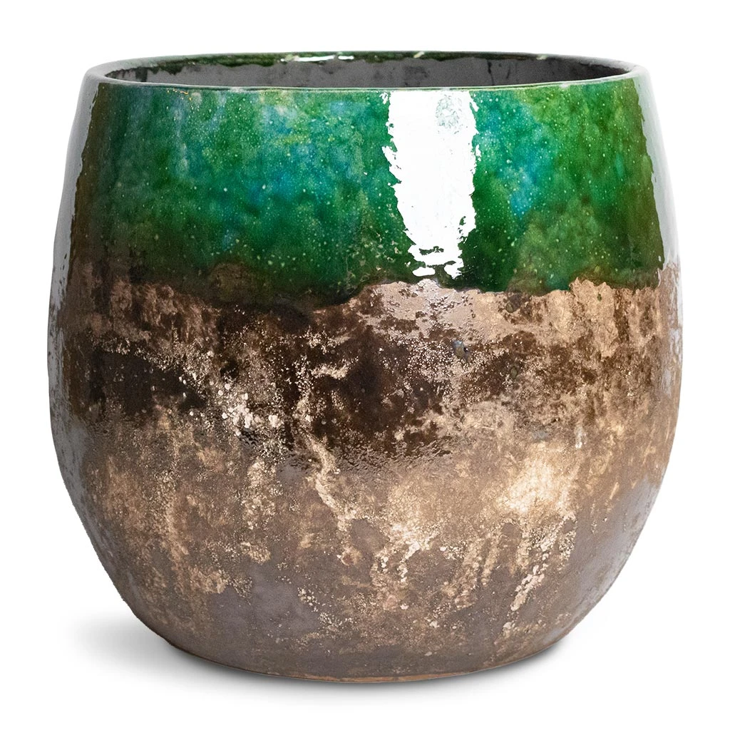 Lindy Plant Pot - Black Green 10 Lindy Plant Pot - Black Green - Image 10