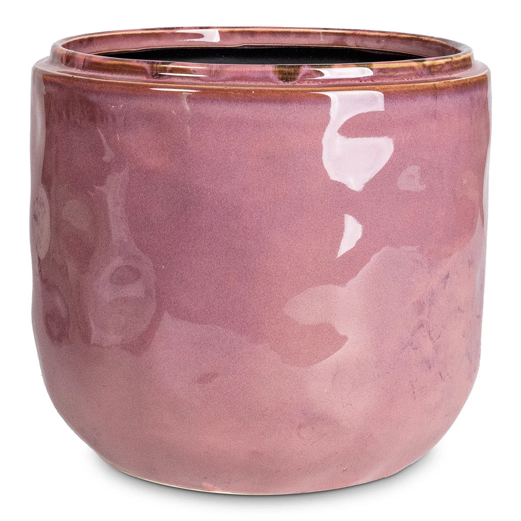 Mabel Cherry Ceramic Plant Pot β Muted Mauve & Honey Glaze Indoor Decorative Planter 1 Mabel Cherry Ceramic Plant Pot β Muted Mauve & Honey Glaze Indoor Decorative Planter