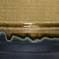 Marlijn Thyme Sage and Denim Blue Two-Tone Glazed Ceramic Indoor Plant Pot 35 Marlijn Thyme Sage and Denim Blue Two-Tone Glazed Ceramic Indoor Plant Pot -HORTOLOGY Plants Sale Marlijn Plant Pot Thyme Close Up 2