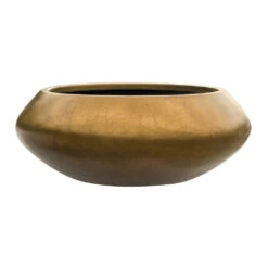 Metallic UFO Plant Bowl - Matt Honey 7 Metallic UFO Plant Bowl - Matt Honey -HORTOLOGY Plants Sale Metallic UFO Plant Bowl Matt Honey 55x22cm