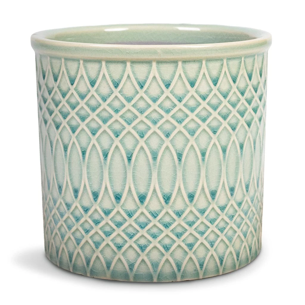 Morocco Plant Pot - Jade Green Celadon 1 Morocco Plant Pot - Jade Green Celadon