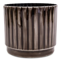 Nella Plant Pot - Coffee -HORTOLOGY Plants Sale Nella Plant Pot Coffee 14x12cm