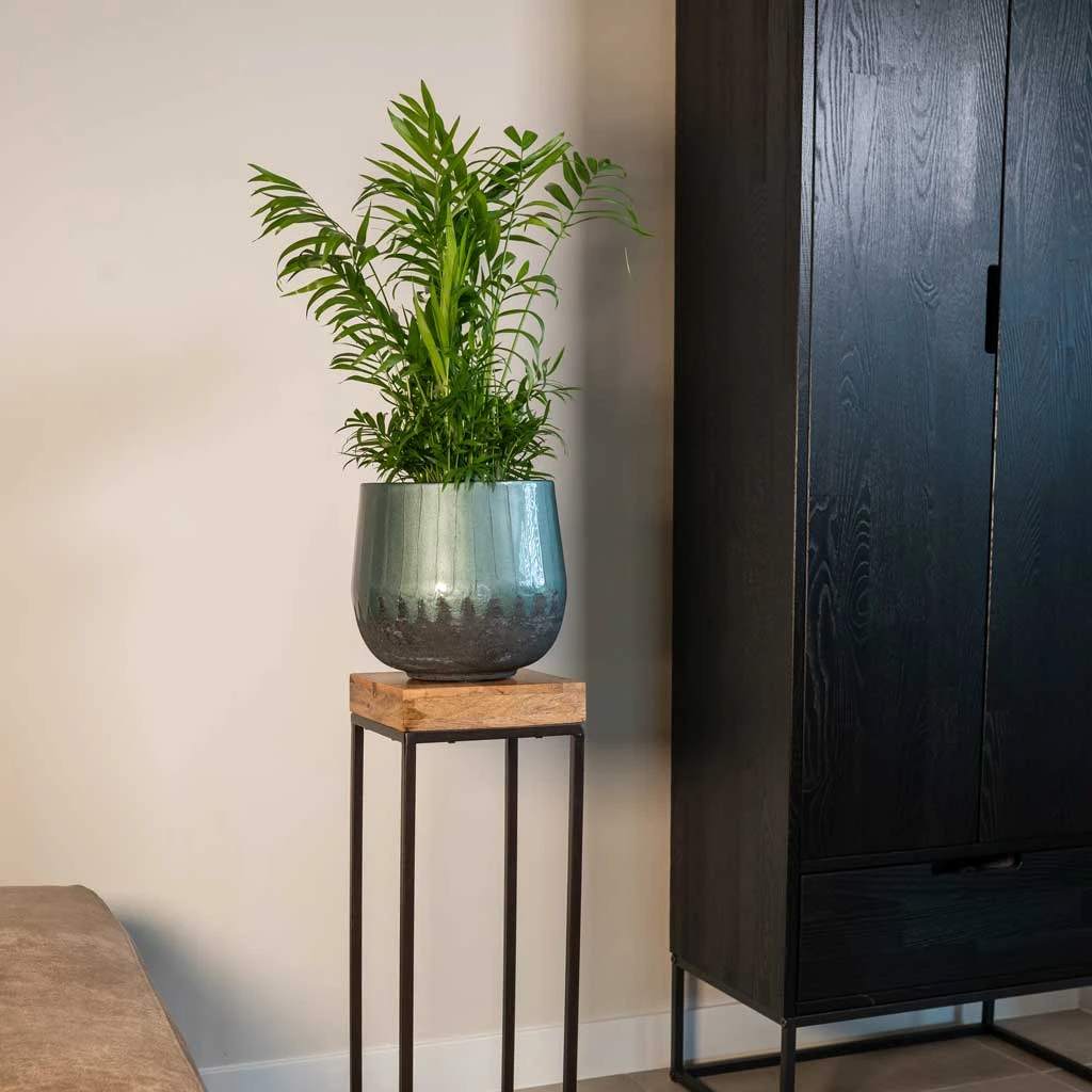 Ninthe Metal Plant Pot - Metallic Petrol 10 Ninthe Metal Plant Pot - Metallic Petrol - Image 10