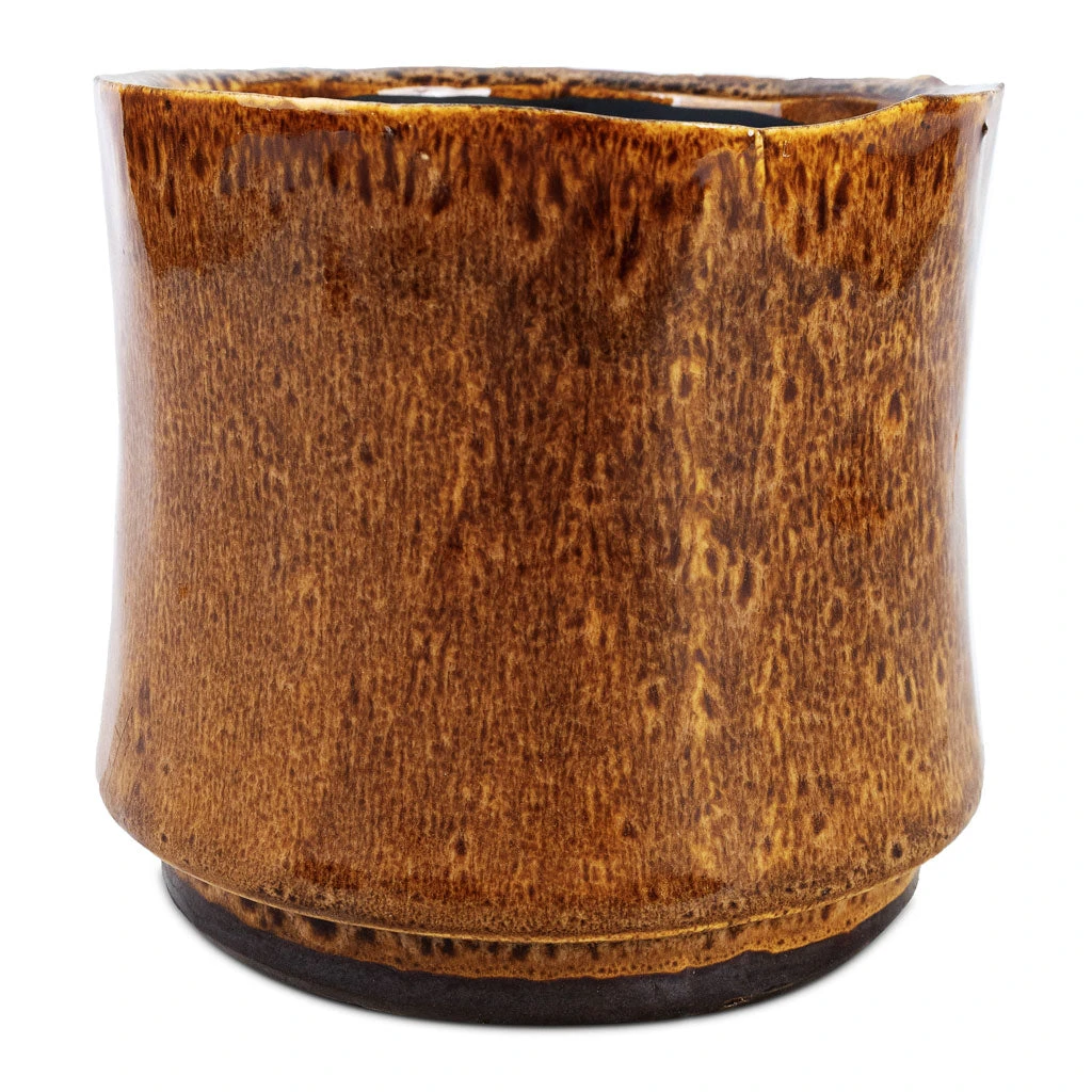 Nolan Plant Pot - Caramel 4 Nolan Plant Pot - Caramel - Image 4