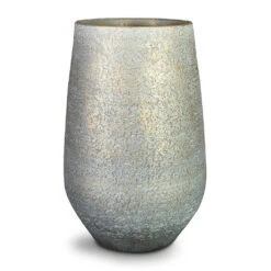 Noor Plant Vase - Metallic Grey