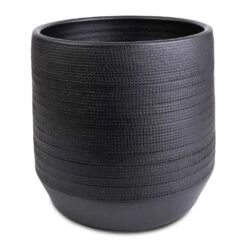 Norell Plant Pot - Black 21 Norell Plant Pot - Black -HORTOLOGY Plants Sale Norell Plant Pot Black 21x20cm
