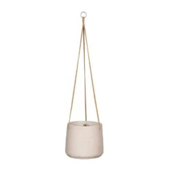 Patt Grey Washed Fibreclay Hanging Plant Pot β Rugged Tapered Indoor & Outdoor Planter 36 Patt Grey Washed Fibreclay Hanging Plant Pot β Rugged Tapered Indoor & Outdoor Planter -HORTOLOGY Plants Sale Patt Hanging Plant Pot Grey Washed Large