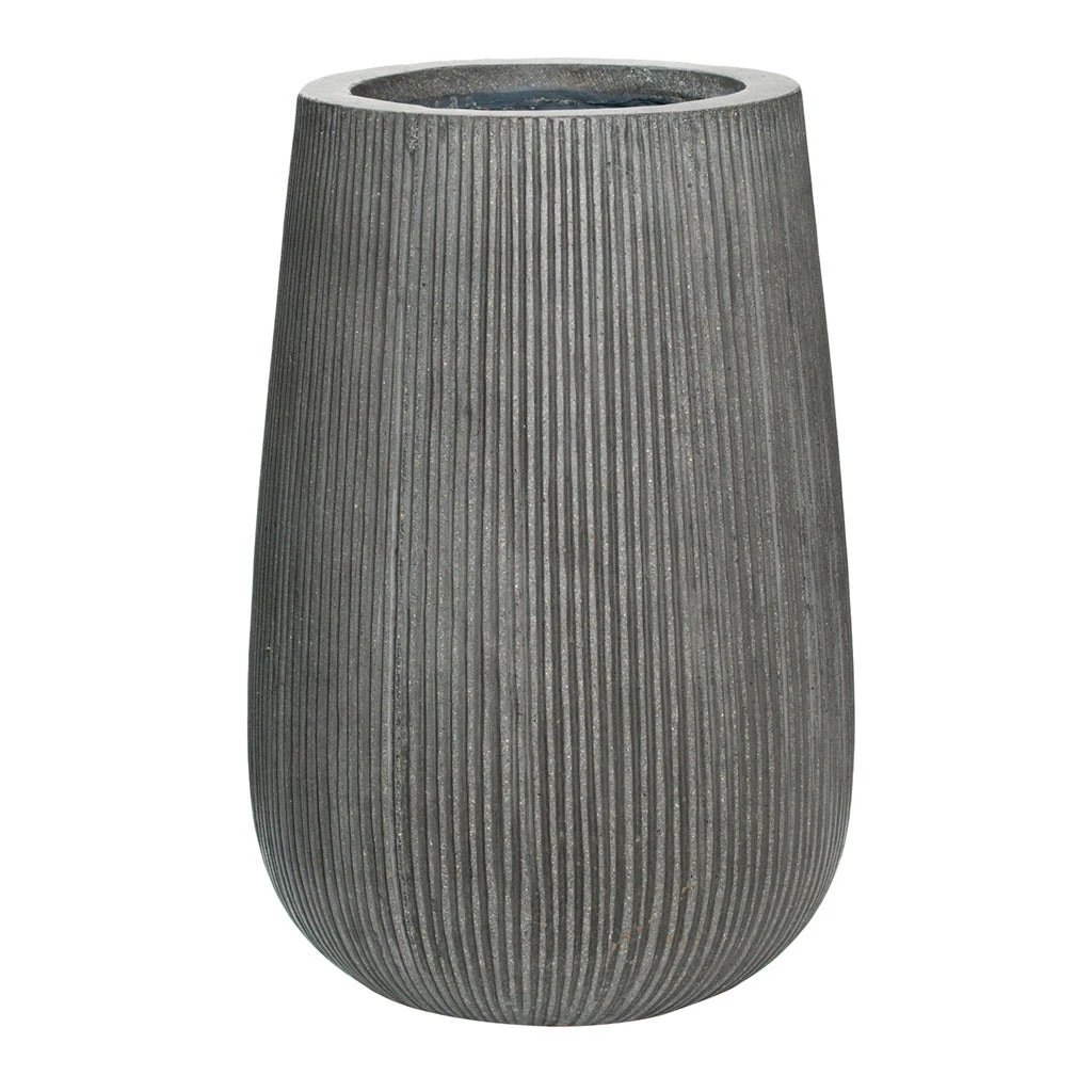 Patt High Ridged Planter - Dark Grey 1 Patt High Ridged Planter - Dark Grey