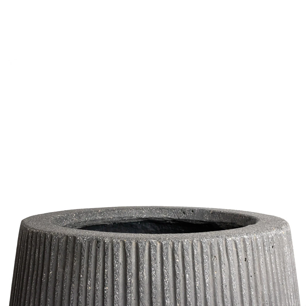 Patt High Ridged Planter - Dark Grey 4 Patt High Ridged Planter - Dark Grey - Image 4